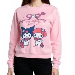 Pink My Melody Crewneck Sweatshirt